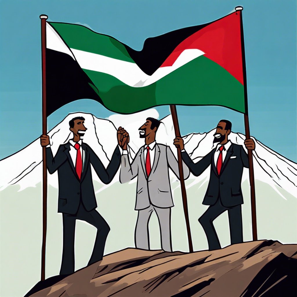 3 Türk İş Adamı Kilimanjaro Zirvesinde Filistin İçin Bayrak Açtı