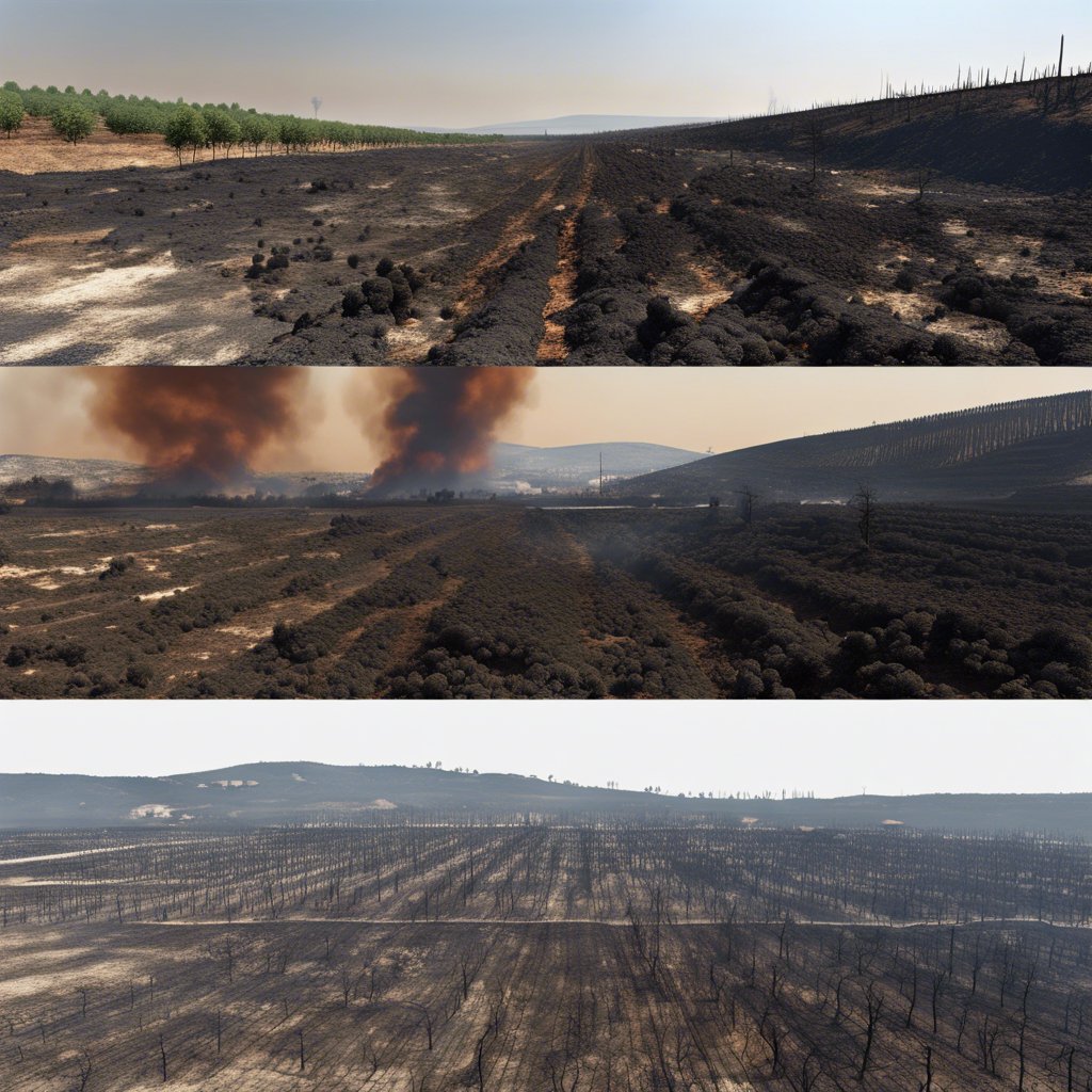 Çanakkale'de Tarım Arazi Yangını