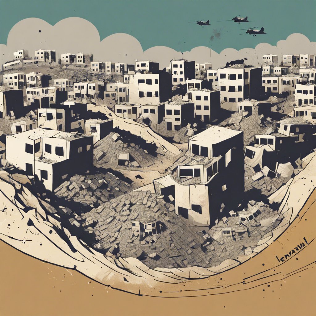 İsrail Ordusu Gazze'de Yerleşim Alanlarını Havaya Uçurdu