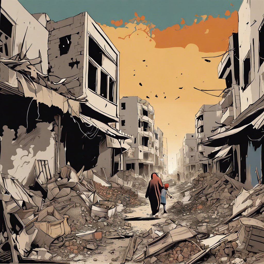 İsrail Saldırıları Sonucunda Gazze'deki Pazarlar Yıkıntılar Arasında