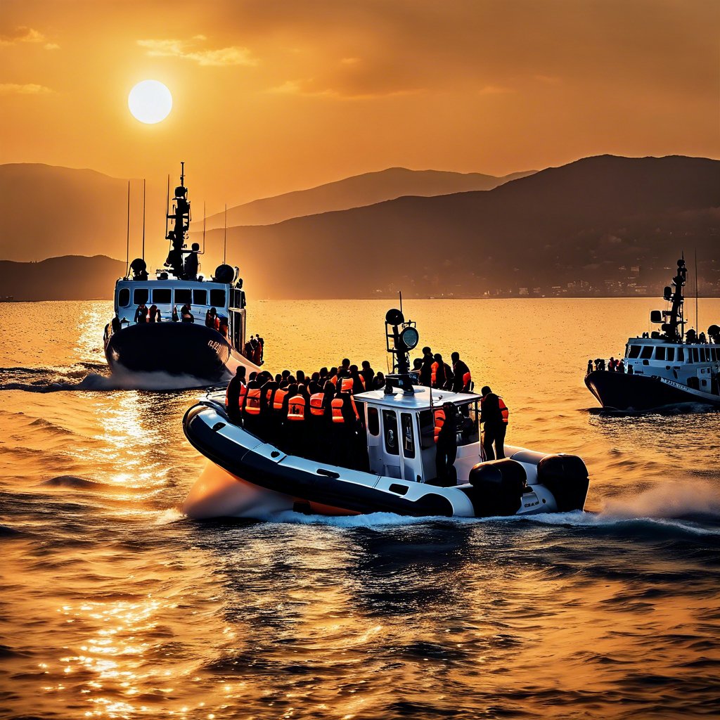 Muğla Sahil Güvenlik Ekipleri Düzensiz Göçmenleri Yakaladı