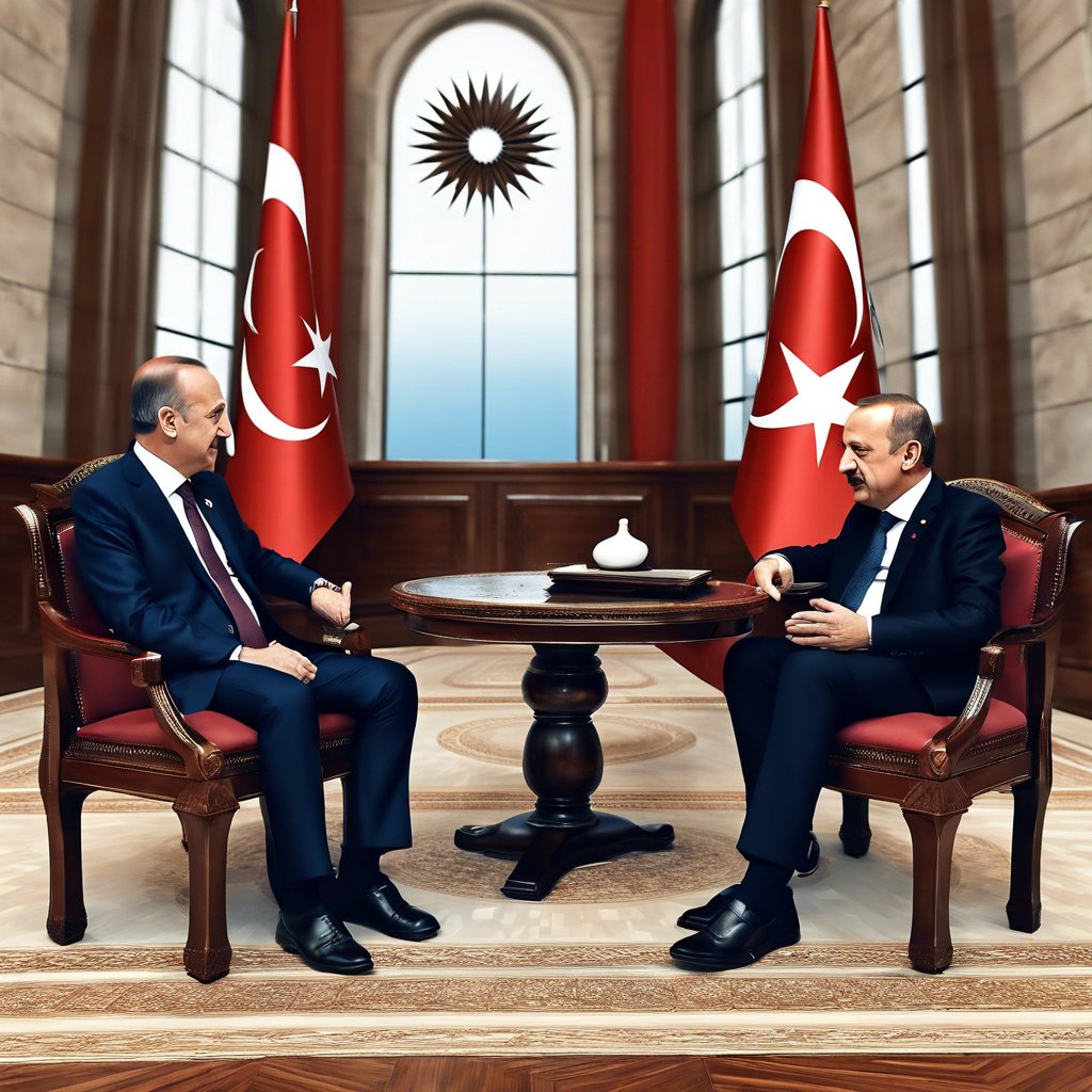 Cumhurbaşkanı Erdoğan, TBMM Başkanı Kurtulmuş'u Ziyaret Etti