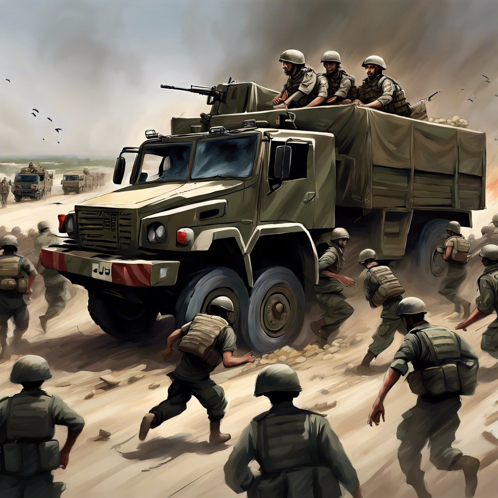 Ürdün Ordusu: Gazze'ye Yardım Konvoyunda 3 Askeri Tır Devrildi