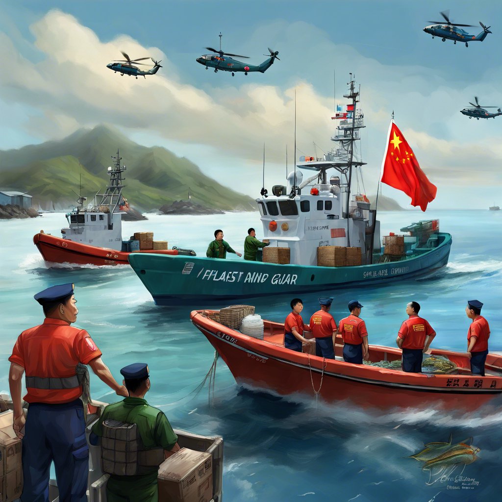 Çin Sahil Güvenliği Filipinli Balıkçılara Yardım Etti