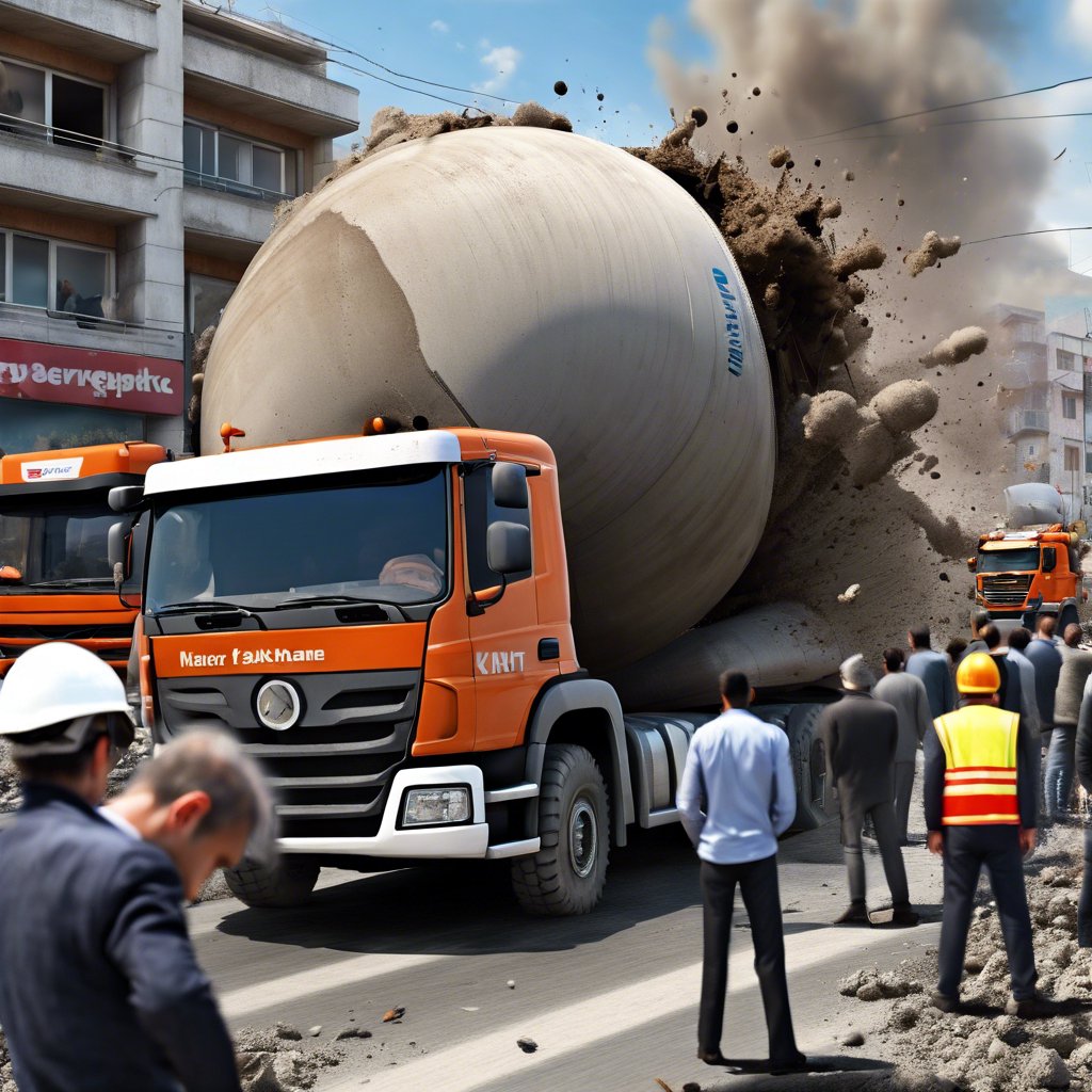 Kağıthane'de Beton Mikseri Kazası