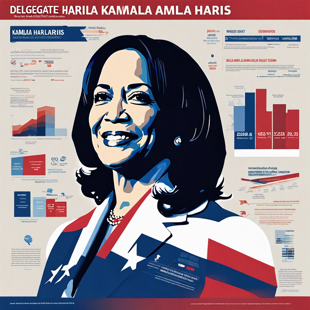 Delegate Support for Kamala Harris