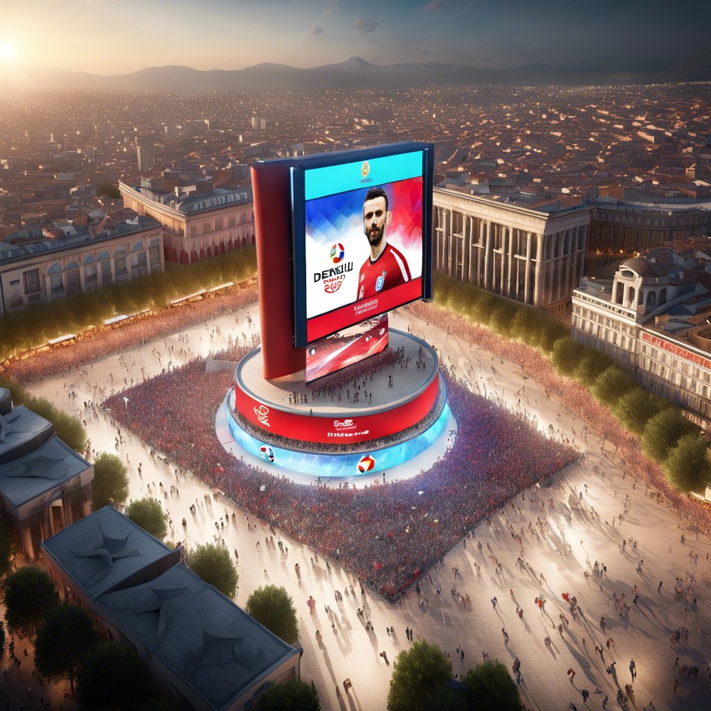 Denizli Büyükşehir Belediyesi EURO 2024 Heyecanını Dev Ekranlarla Taşıyor