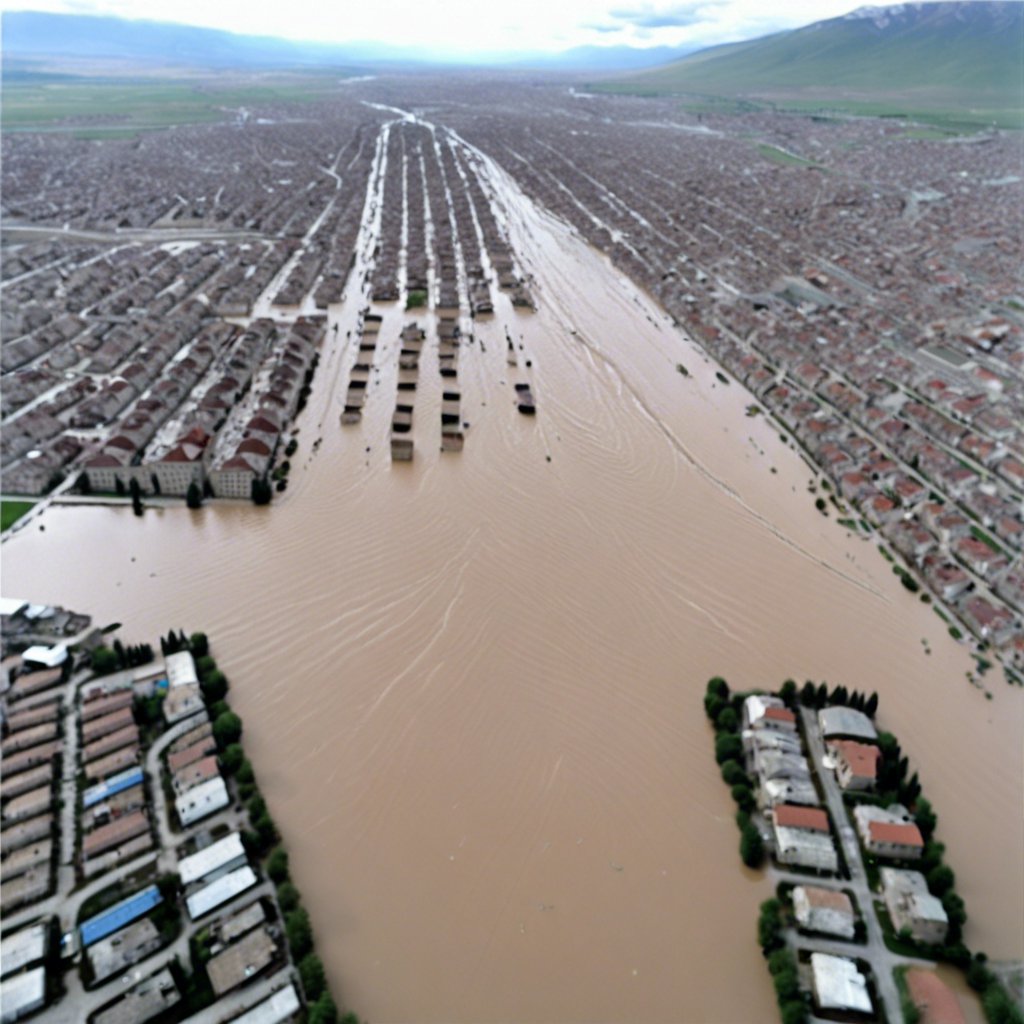 Erzurum'da Sel Felaketi