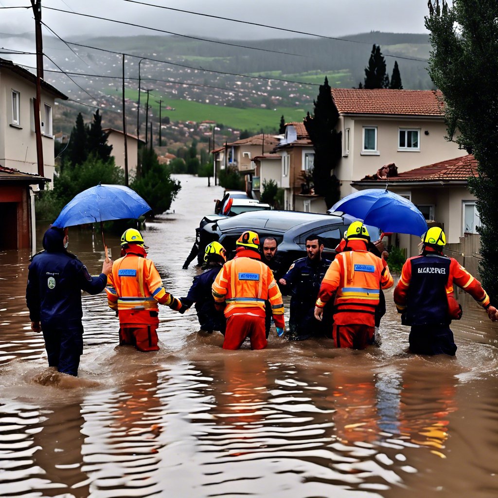 Niğde'de Yaşanan Sağanak Yağışlar