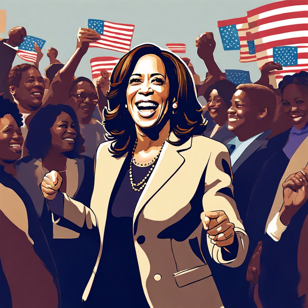 Kamala Harris's Energetic First Rally