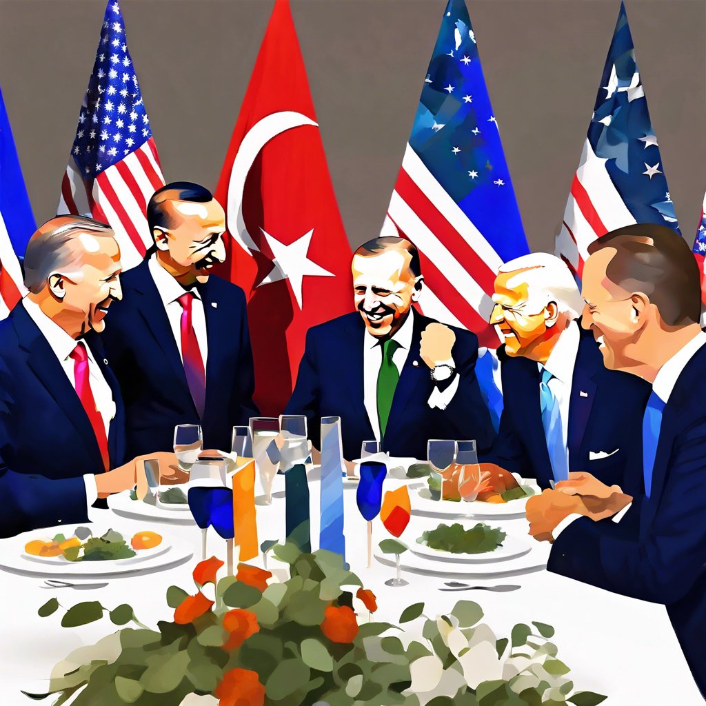 Cumhurbaşkanı Erdoğan ve Eşi, ABD Başkanı Biden'ın NATO Zirvesi Akşam Yemeğine Katıldı