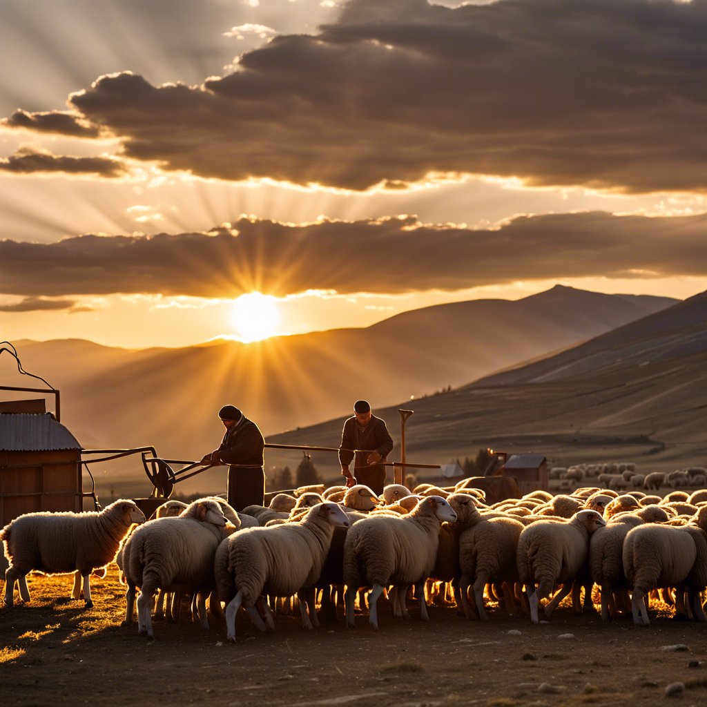 Erzincan'da Yaylalarda Koyun Kırkımı