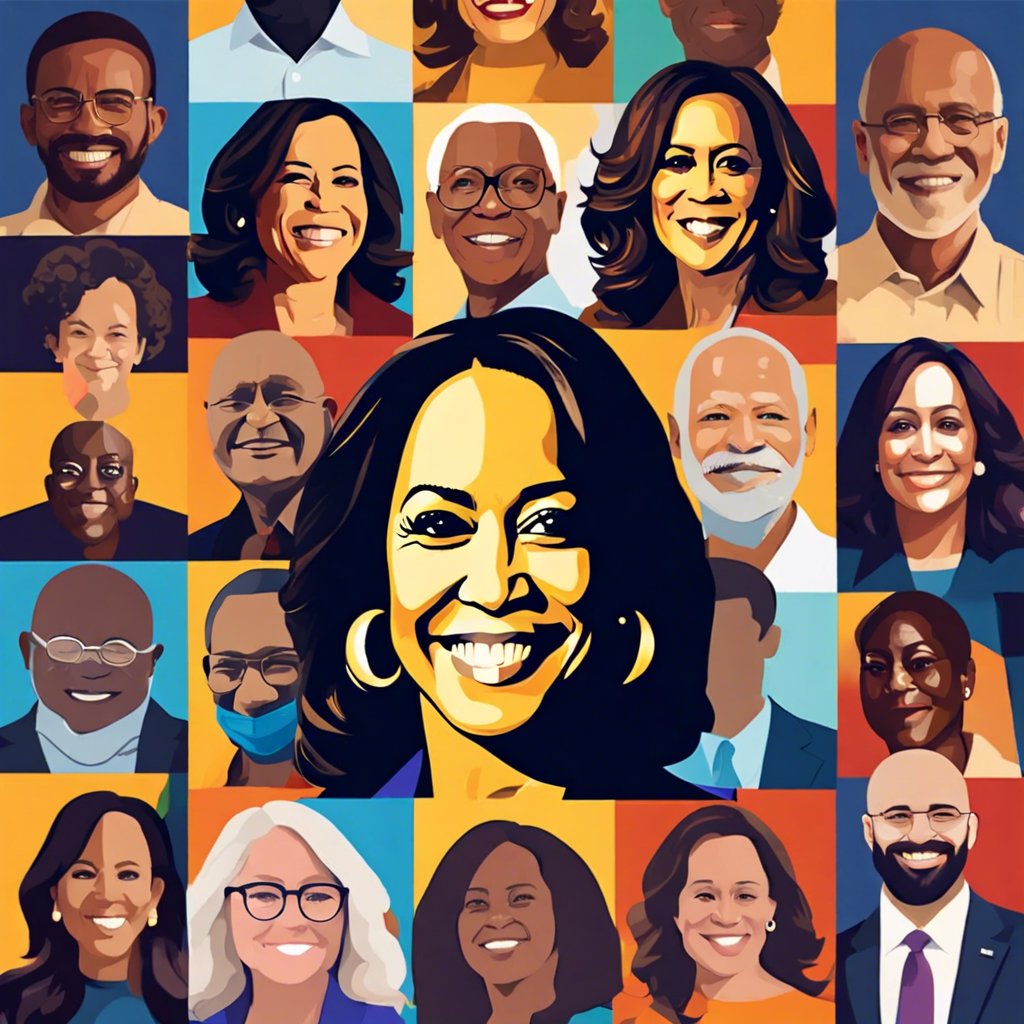 Support for Kamala Harris