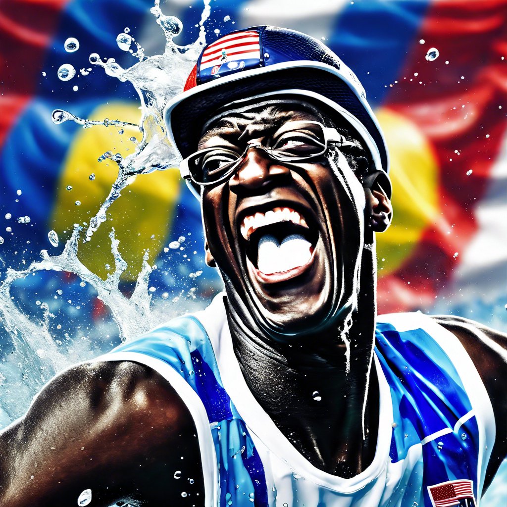 Flavor Flav Supports U.S. Women's Water Polo Team at Paris Olympics