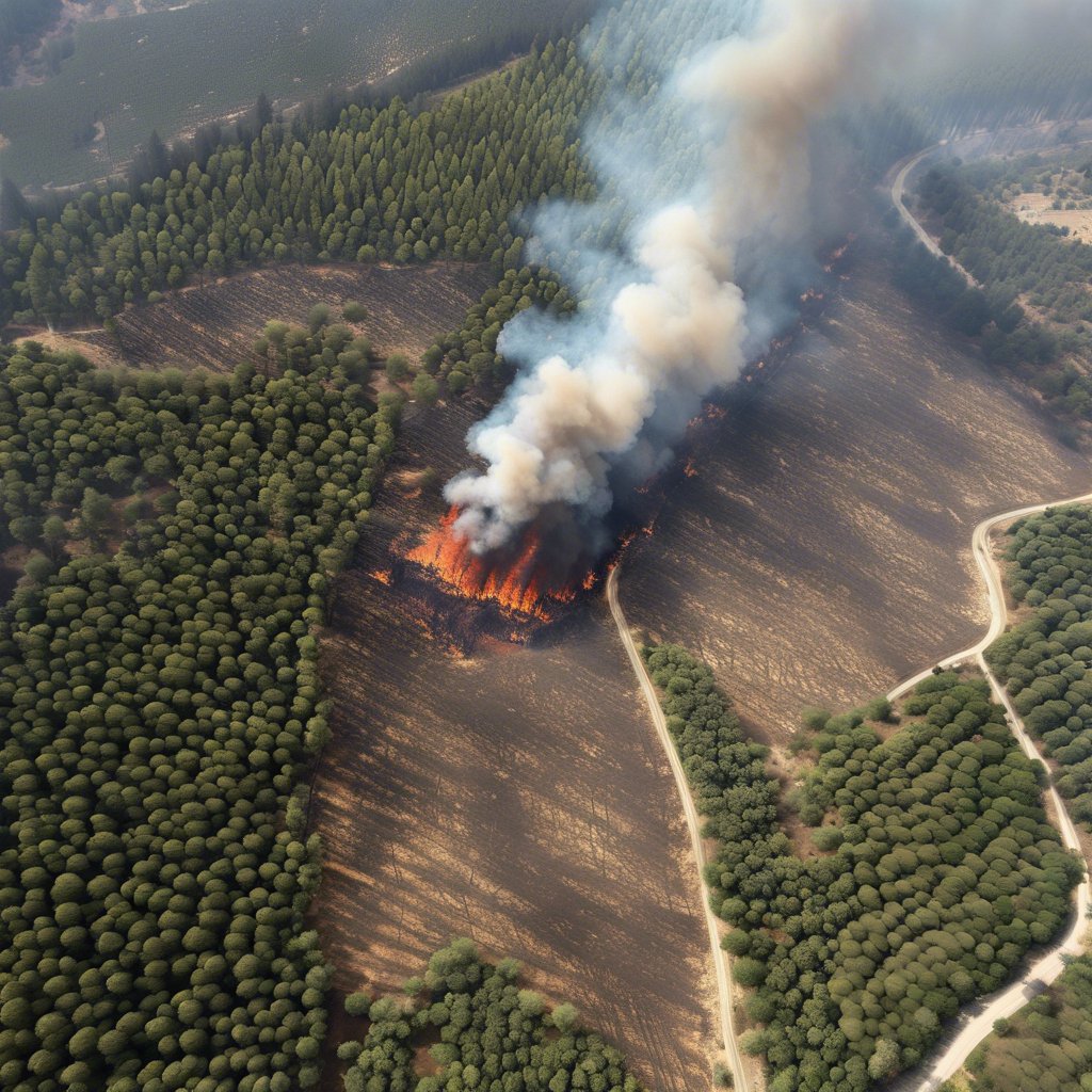 Hatay'da Orman Yangını