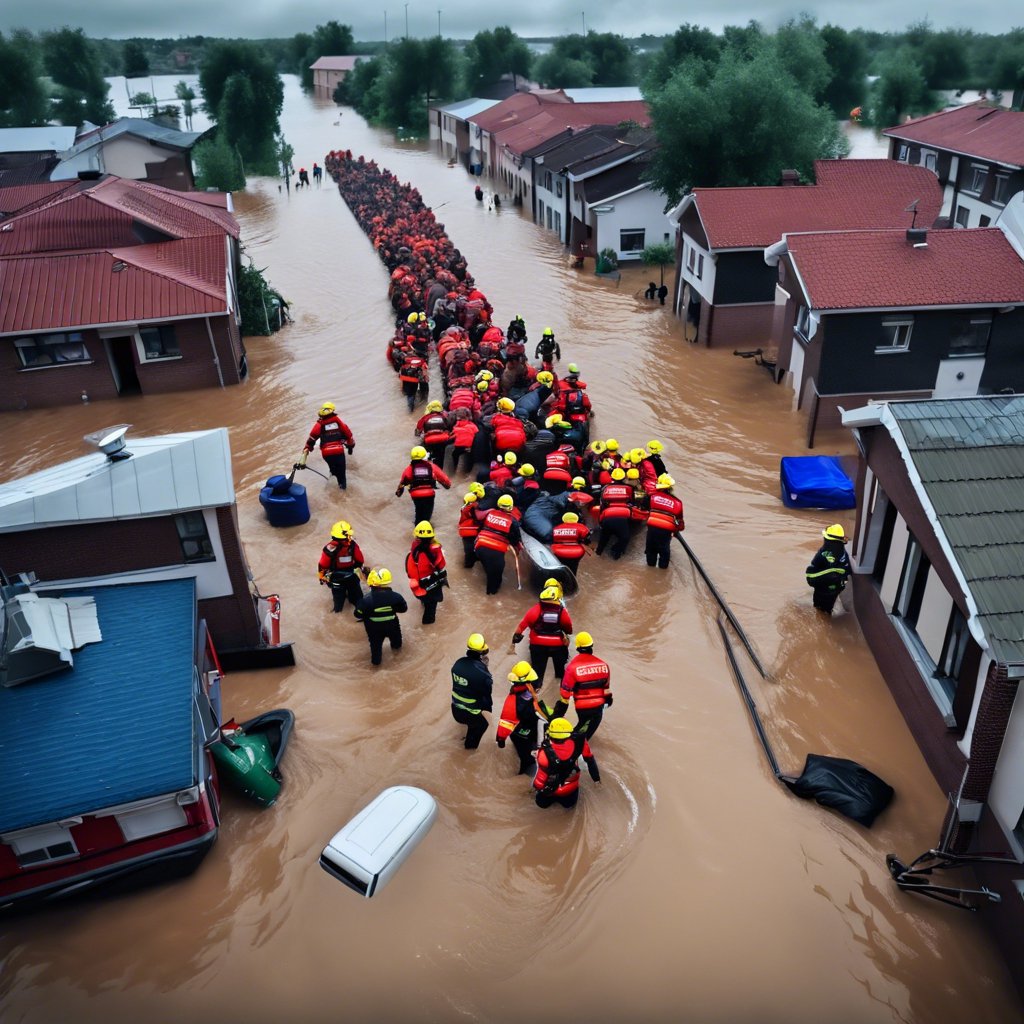 Oltu'da Şiddetli Sağanak Sel Baskınına Neden Oldu