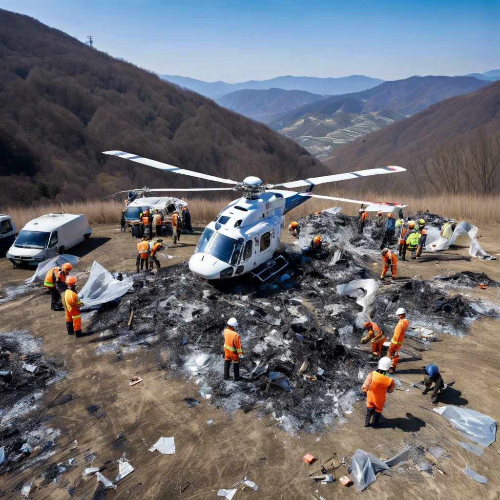 Kozan'daki Helikopter Enkazı Çıkarma Çalışmaları