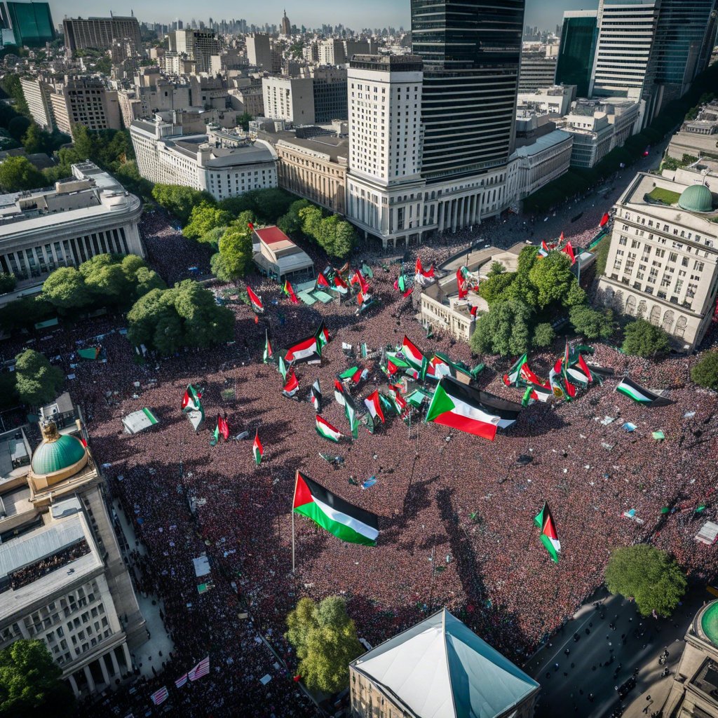 Filistin'e Destek İçin Protesto