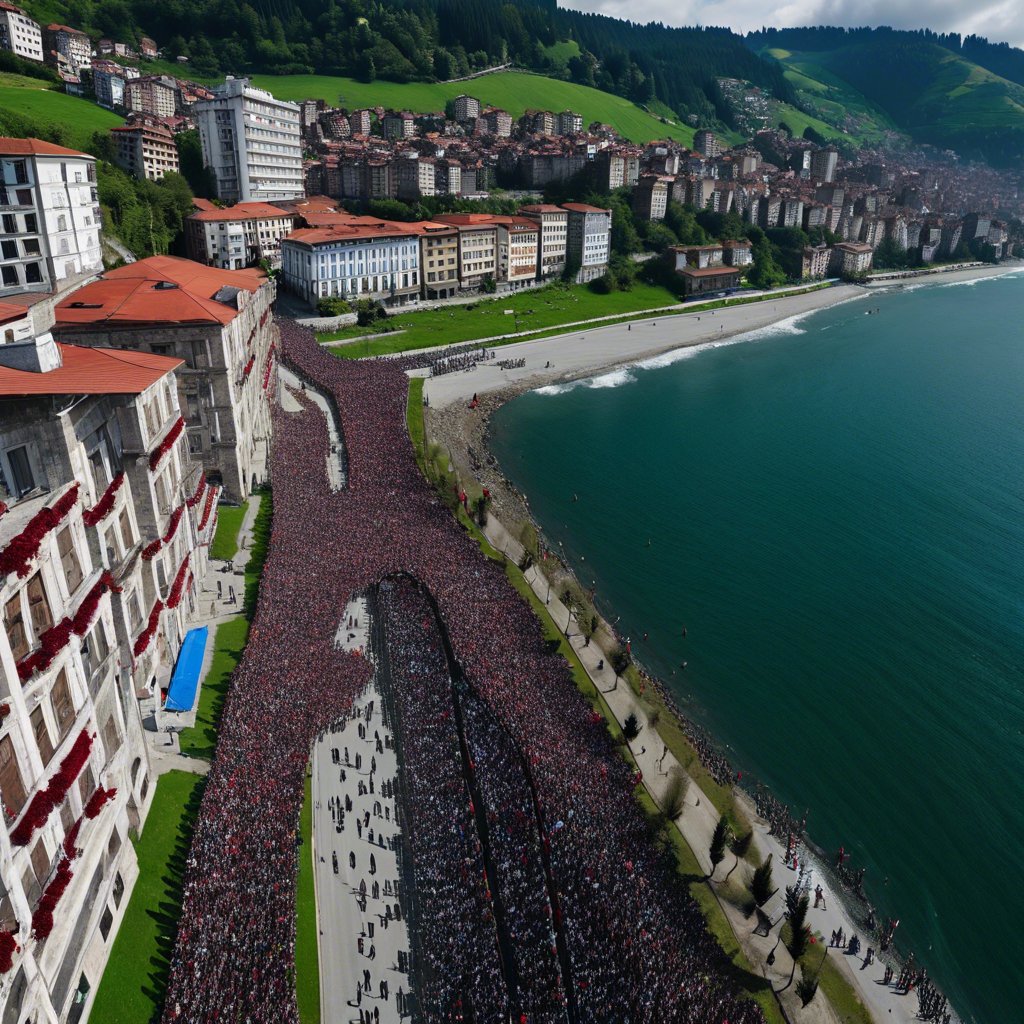 Özgür Aksa Trabzon Platformu'ndan Gazze İçin Anlamlı Yürüyüş