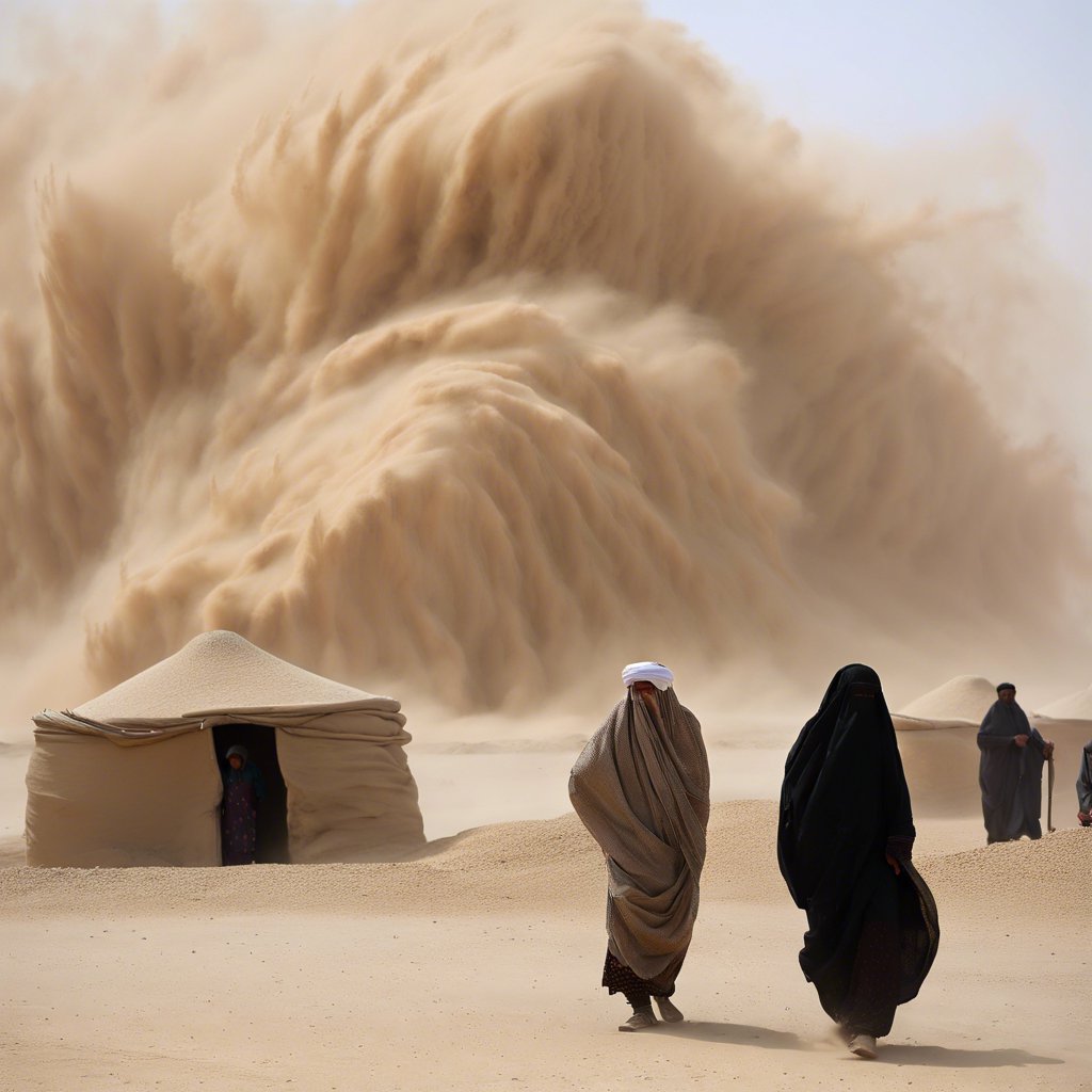 Sistan-Beluçistan'da Kum Fırtınası Etkileri