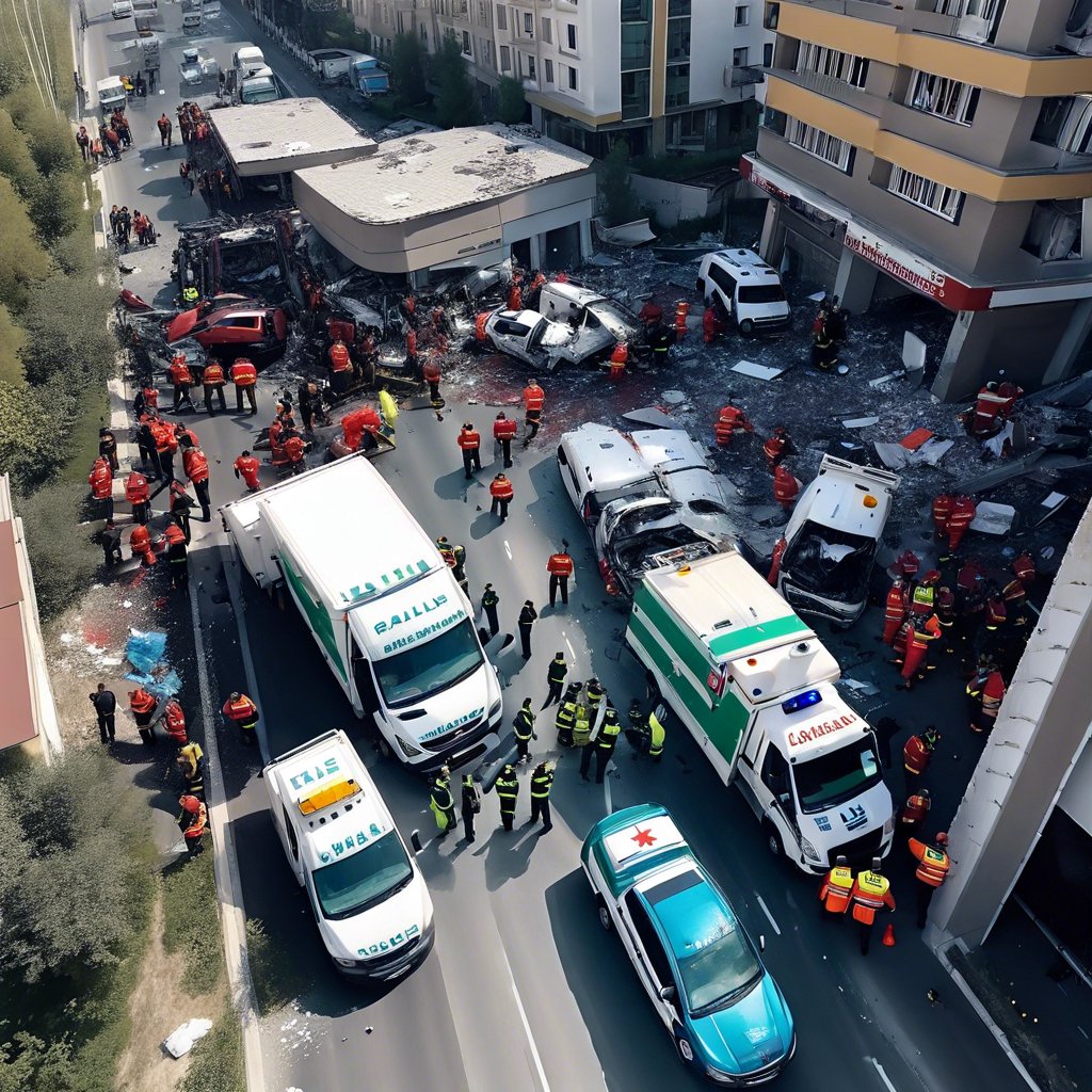 İslahiye'de Ambulans Tırla Çarpıştı: 3 Sağlık Çalışanı Yaralandı