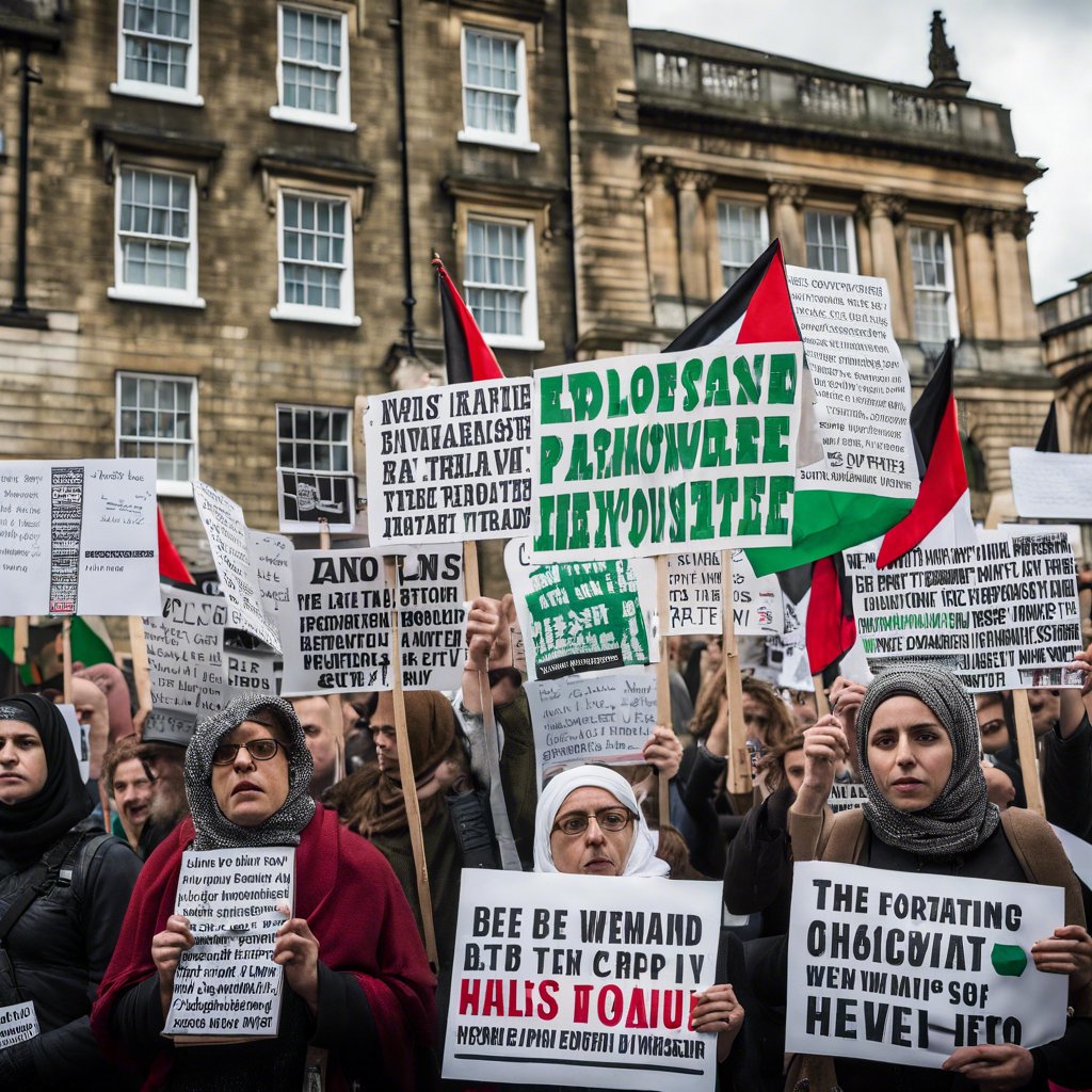 Counterterrorism Charges Filed Against Pro-Palestinian Demonstrators in England