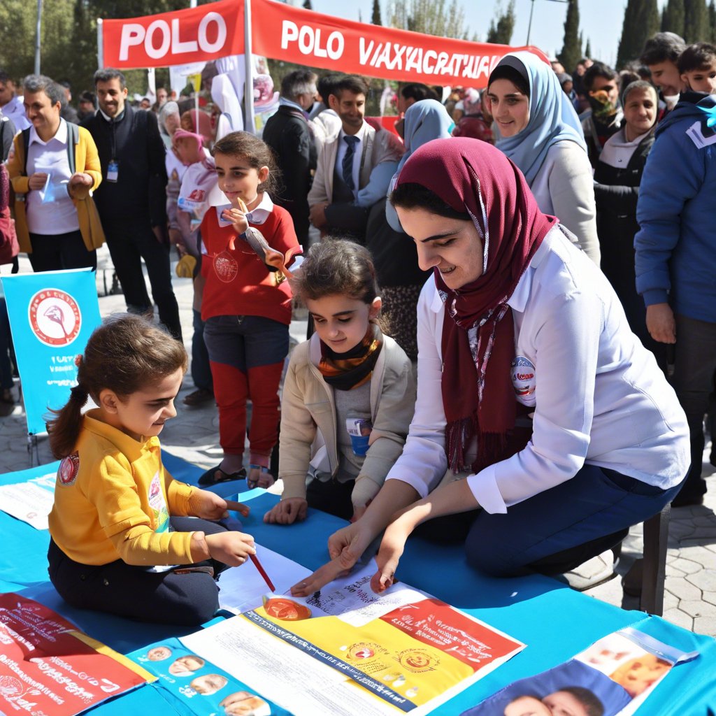 Filistin Kızılayı'ndan Aşı Kampanyası