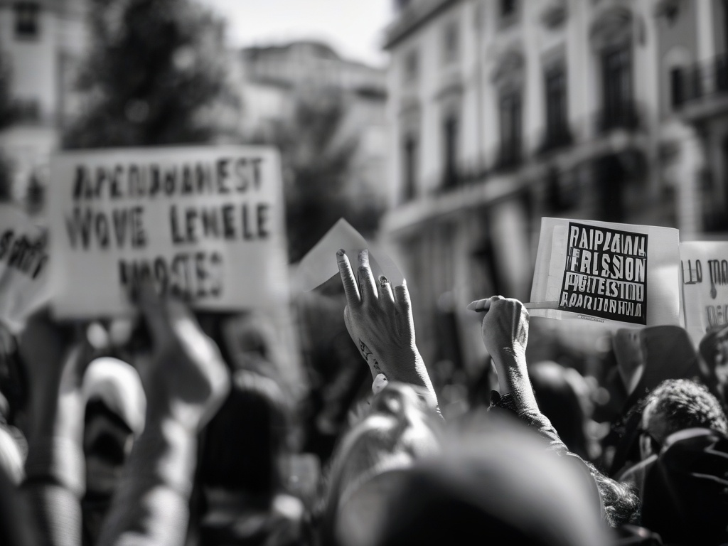 Madrid'de Filistin İçin Protesto